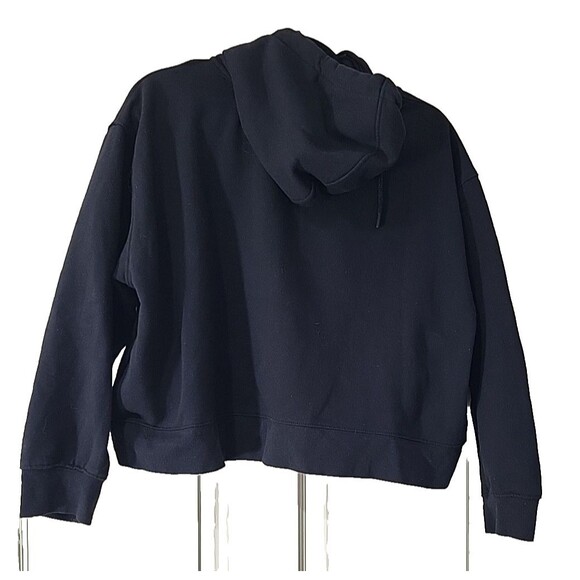 Disney 100 Friend Cropped Hoodie Womens XL Black Pullover Embroidered Characters - Picture 4 of 16